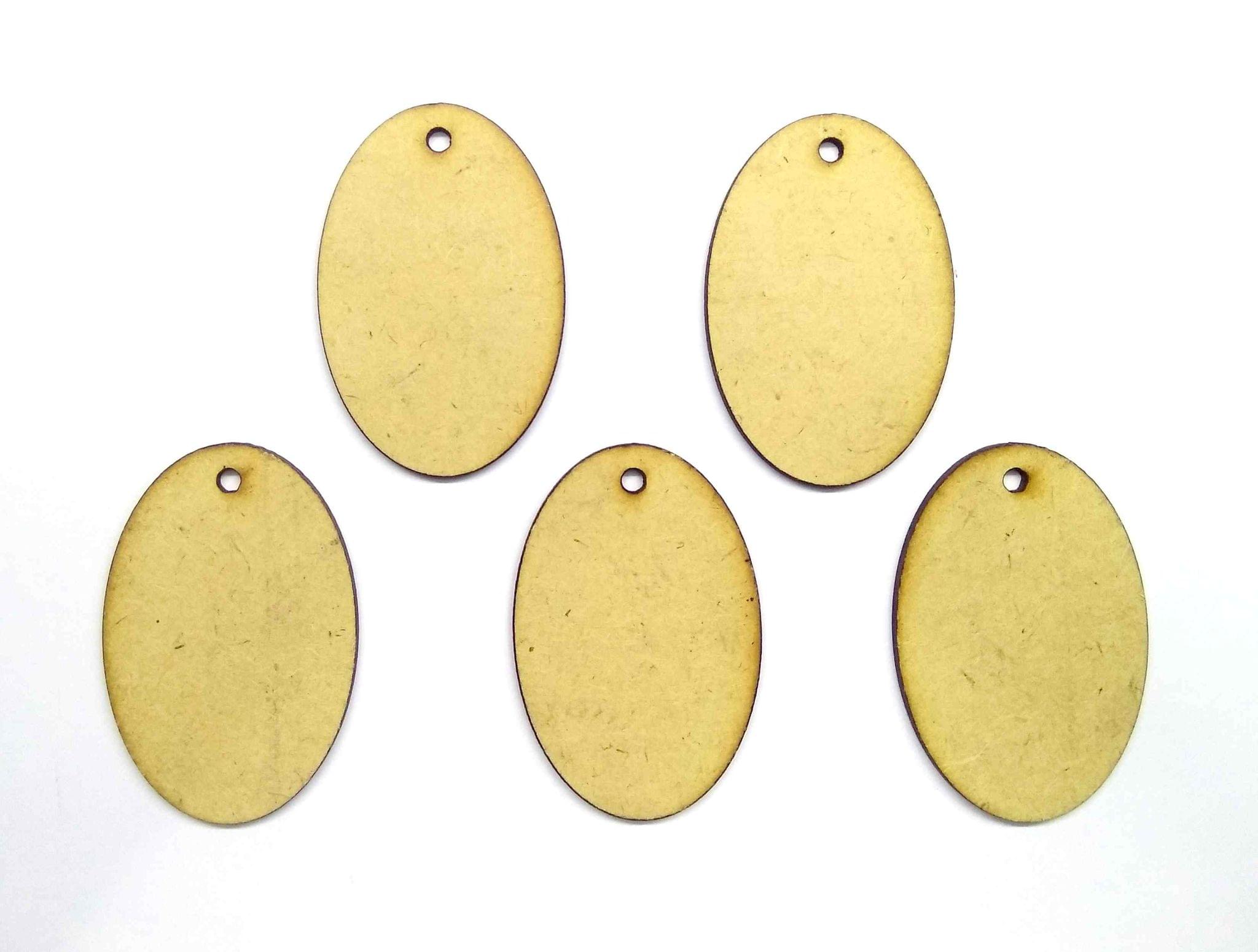 Brand Zero MDF Oval Pendant Base - Pack of 5 Pcs