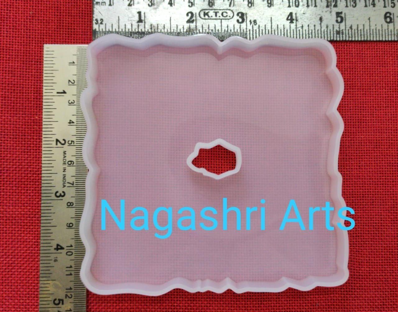 Brand Zero Resin Silicone Mould - Agate Coasters - Design 3