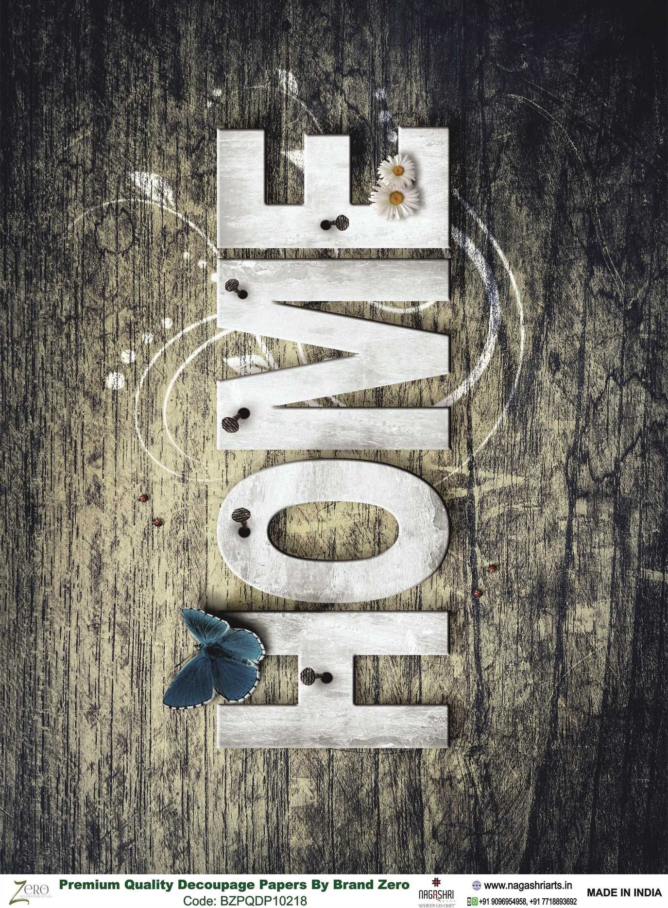 Brand Zero Premium Quality Decoupage Paper Pack of Two - Design Code: BZPQDP10218