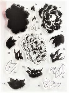 Clear Stamps Imported - Layered Flower Design 5 10cm * 15cm Clear Stamps Imported - Layered Flower Design 5 10cm * 15cm