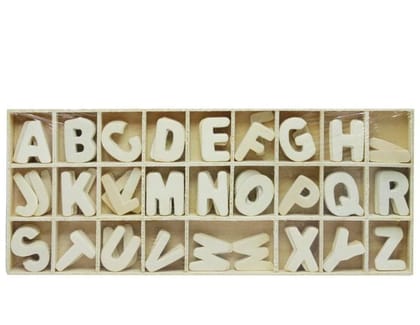 Wooden Alphabets Set (5Pcs Each) Letters for Nameplates and other purpose