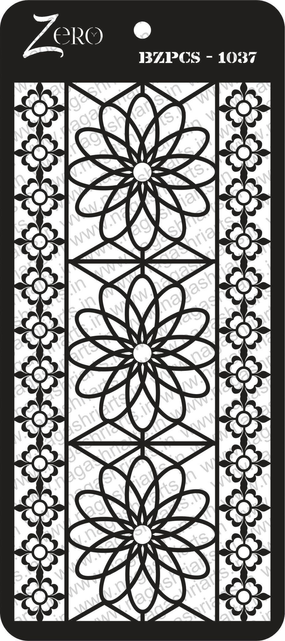 Brand Zero Pratibimb Craft Stencil - Select Your Preferred Size - Code: BZPCS-1037