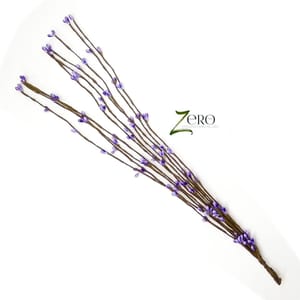 Bunch of 10 Pcs Two Tone Pollan Sticks Dual Color - Light Voilet And Voilet