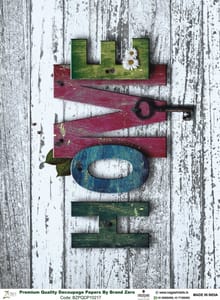 Brand Zero Premium Quality Decoupage Paper Pack of Two - Design Code: BZPQDP10217