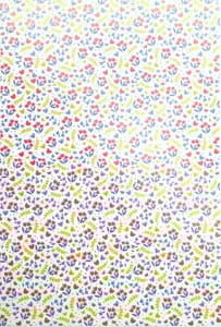 A4 Pattern Paper For Paper Crafts - Floral , Pack of 10