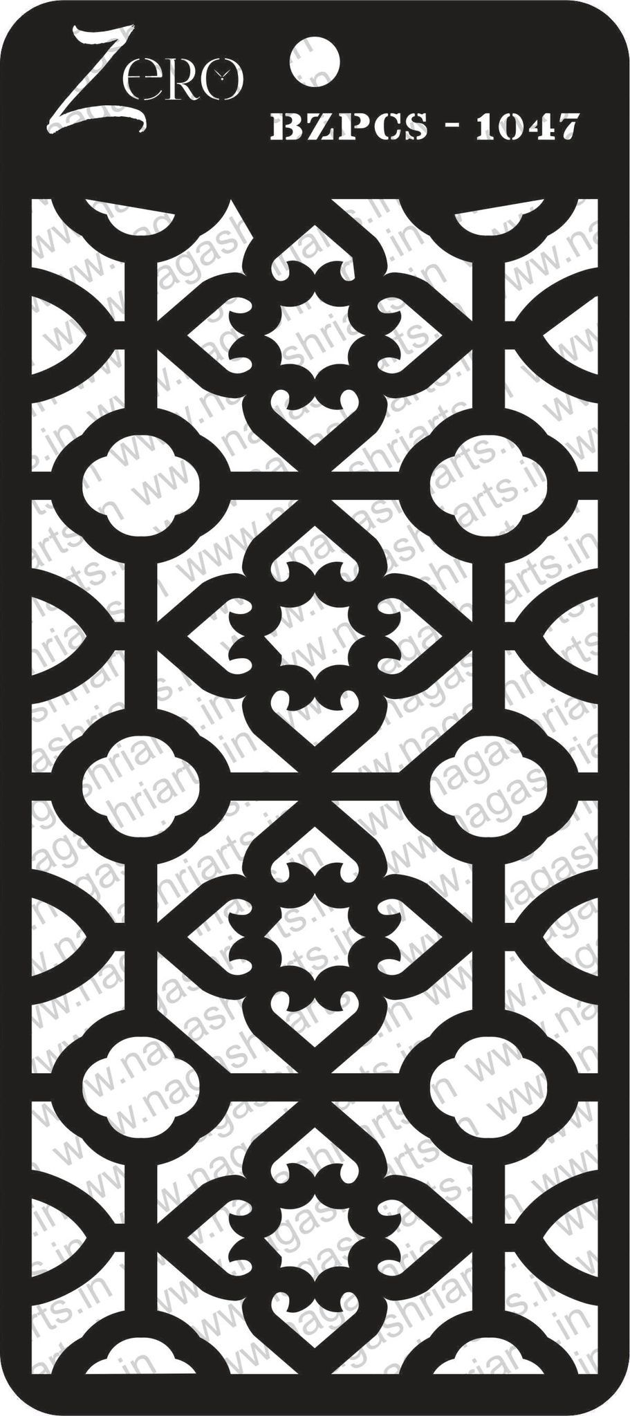 Brand Zero Pratibimb Craft Stencil - Code: BZPCS-1047 - Select Your Preferred Size