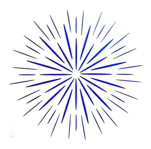 Imported Stencils- 5"*5"- Radial Line Graphic Mandala Design Background 2
