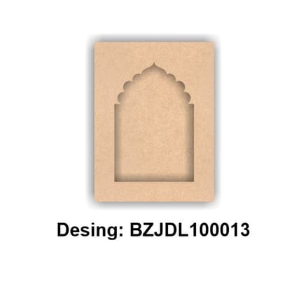 Brand Zero Plain MDF Diy Jharokha Bases Double Layer -  Design BZJDL10013 - Select Your Preference Of Size & Thickness