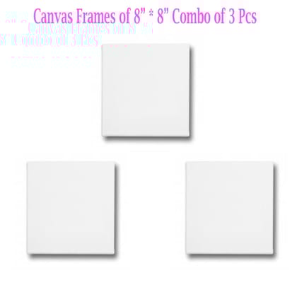 Canvas Frame 8" *8" Combo of 3 Pieces