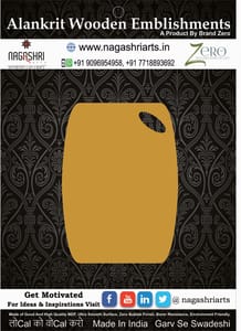 Brand Zero MDF Chopping Board Design 106 - Select Your Preference Of Size & Thickness