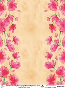 Brand Zero Premium Quality Decoupage Paper Pack of Two - Design Code: BZPQDP10094
