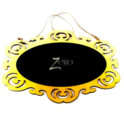 Brand Zero - Full Oval Pine Wood Designer Name Plate Single Piece 11.65" * 7.70"