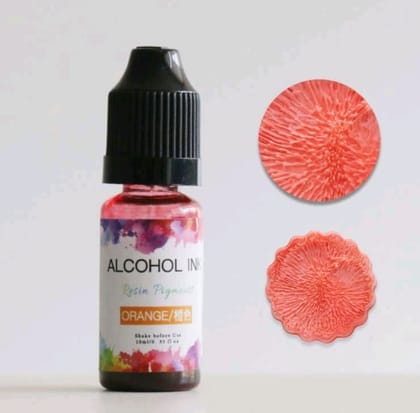 Alcohol Ink - Orange Color - 10 ml Resin Pigment