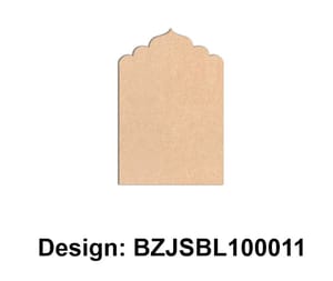 Brand Zero Plain MDF Diy Jharokha Base - Single Base Layer - Design BZJSBL10011 - Select Your Preference Of Size & Thickness