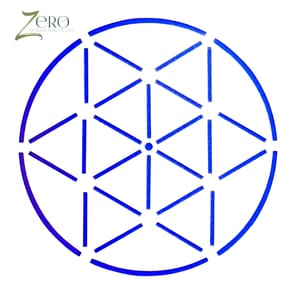 Imported Stencils- 5"*5"- Triangle In Circle Pattern Background