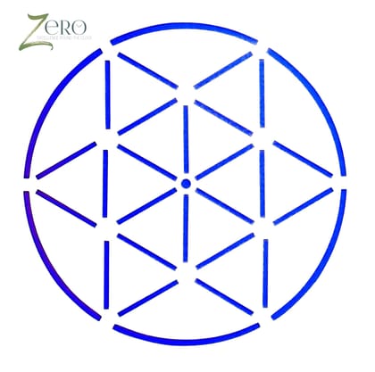 Imported Stencils- 5"*5"- Triangle In Circle Pattern Background