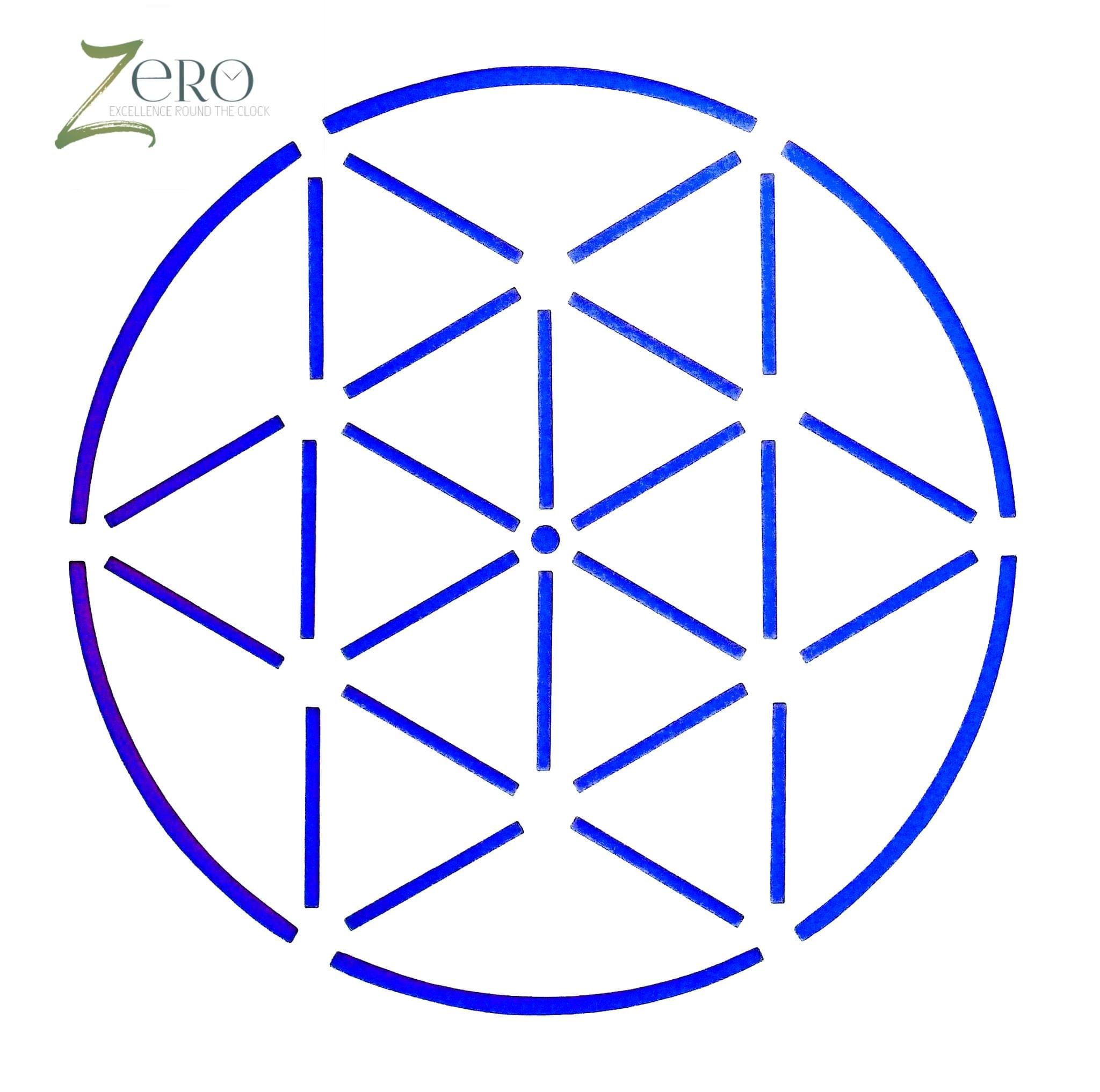 Imported Stencils- 5"*5"- Triangle In Circle Pattern Background