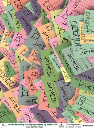 Brand Zero Premium Quality Decoupage Paper Pack of Two - Design Code: BZPQDP10229