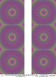 Brand Zero Premium Quality Decoupage Paper Pack of Two - Design Code: BZPQDP10161