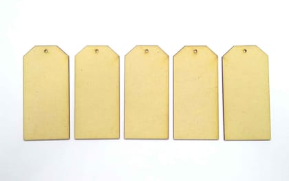 MDF Small Size Book Mark Tags Set of 5 Pcs - 2.5 Inches by 5.0 Inches