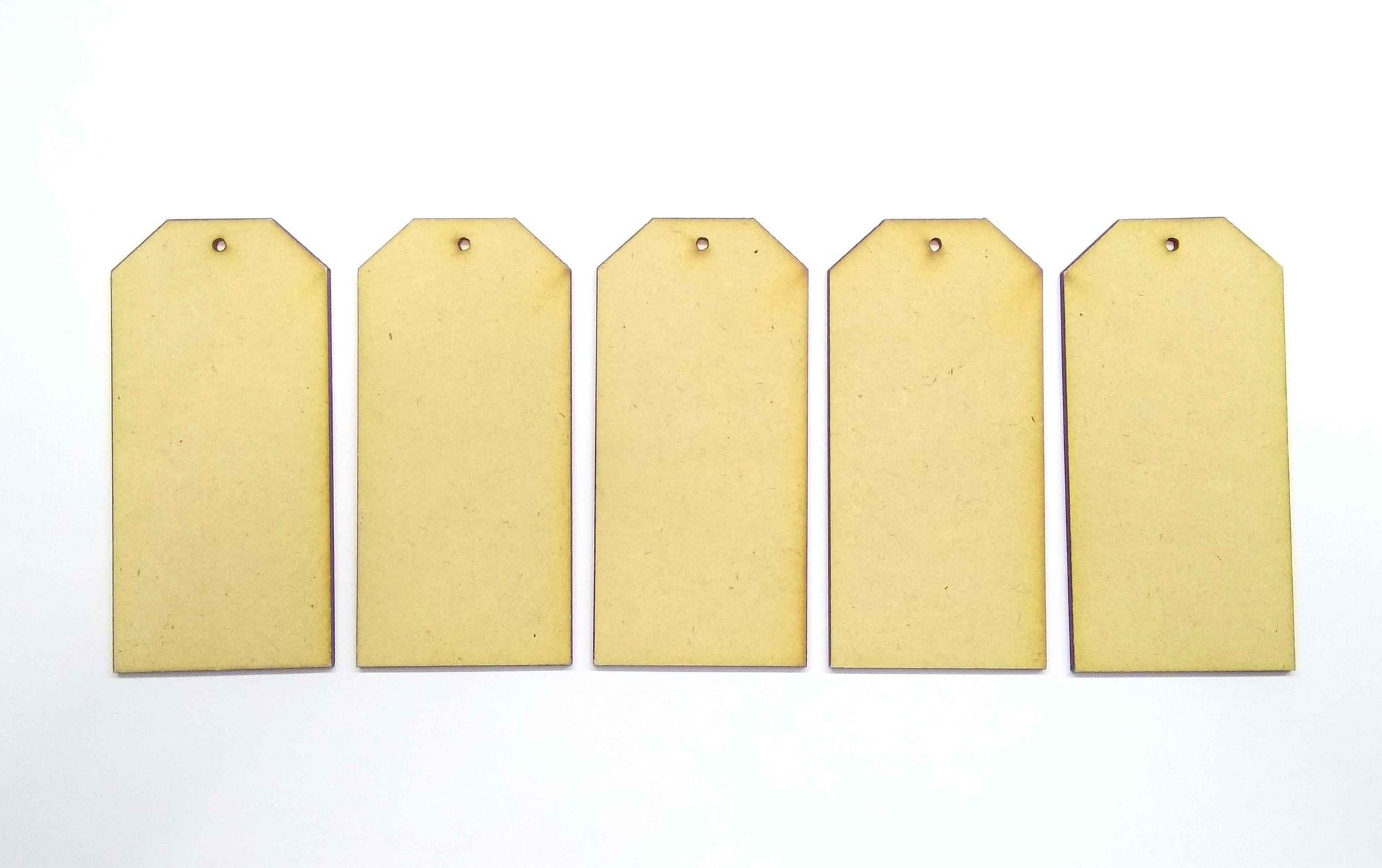MDF Small Size Book Mark Tags Set of 5 Pcs - 2.5 Inches by 5.0 Inches