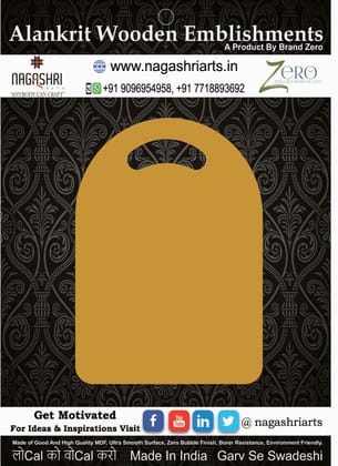 Brand Zero MDF Chopping Board Design 114 - Select Your Preference Of Size & Thickness