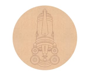 Brand Zero Pre Marked MDF Base - Tirupati Balaji Design 1 - Select Your Preference Of Size & Thickness