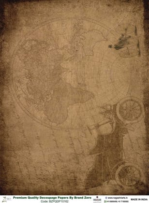 Brand Zero Premium Quality Decoupage Paper Pack of Two - Design Code: BZPQDP10162