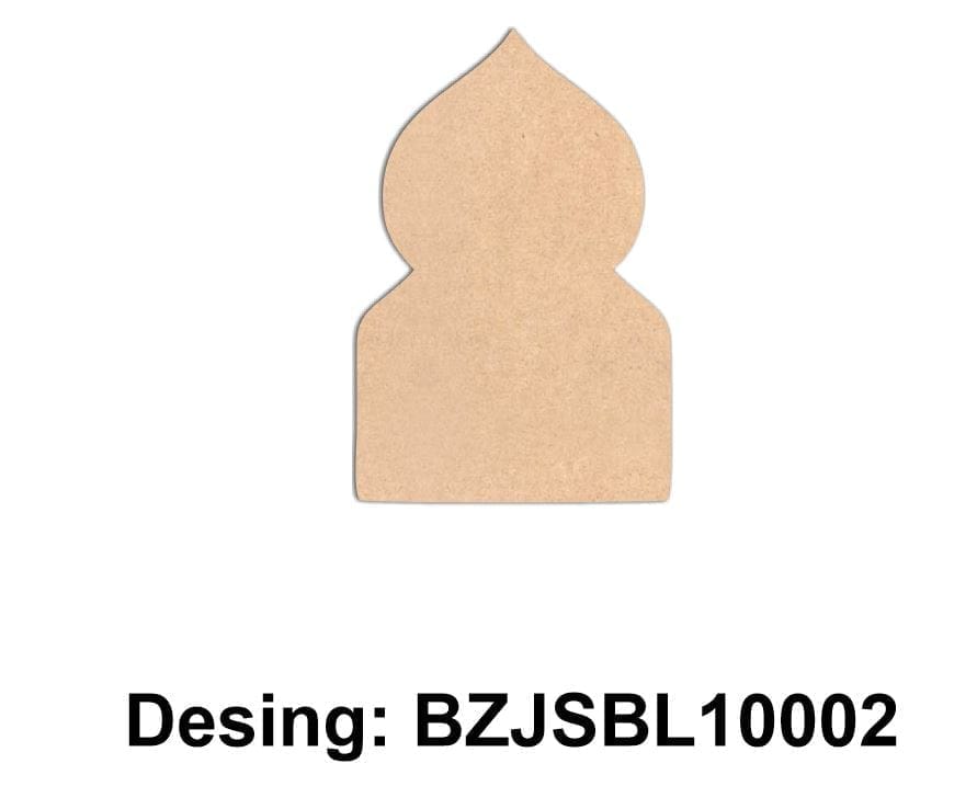Brand Zero Plain MDF Diy Jharokha Base - Single Base Layer - Design BZJSBL10002 - Select Your Preference Of Size & Thickness