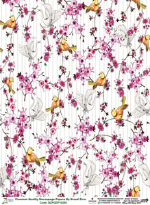 Brand Zero Premium Quality Decoupage Paper Pack of Two - Design Code: BZPQDP10295