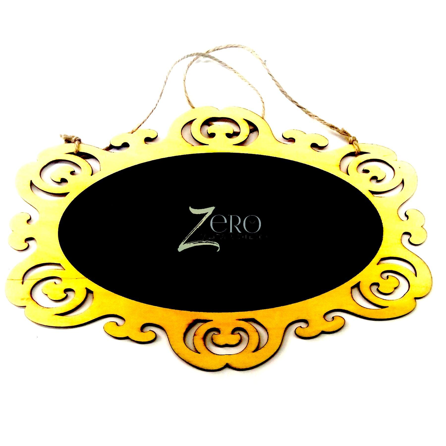 Brand Zero - Full Oval Pine Wood Designer Name Plate Single Piece 11.65" * 7.70"