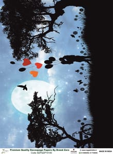 Brand Zero Premium Quality Decoupage Paper Pack of Two - Design Code: BZPQDP10140