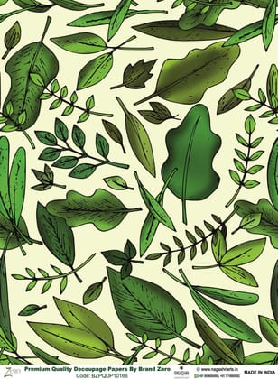 Brand Zero Premium Quality Decoupage Paper Pack of Two - Design Code: BZPQDP10166