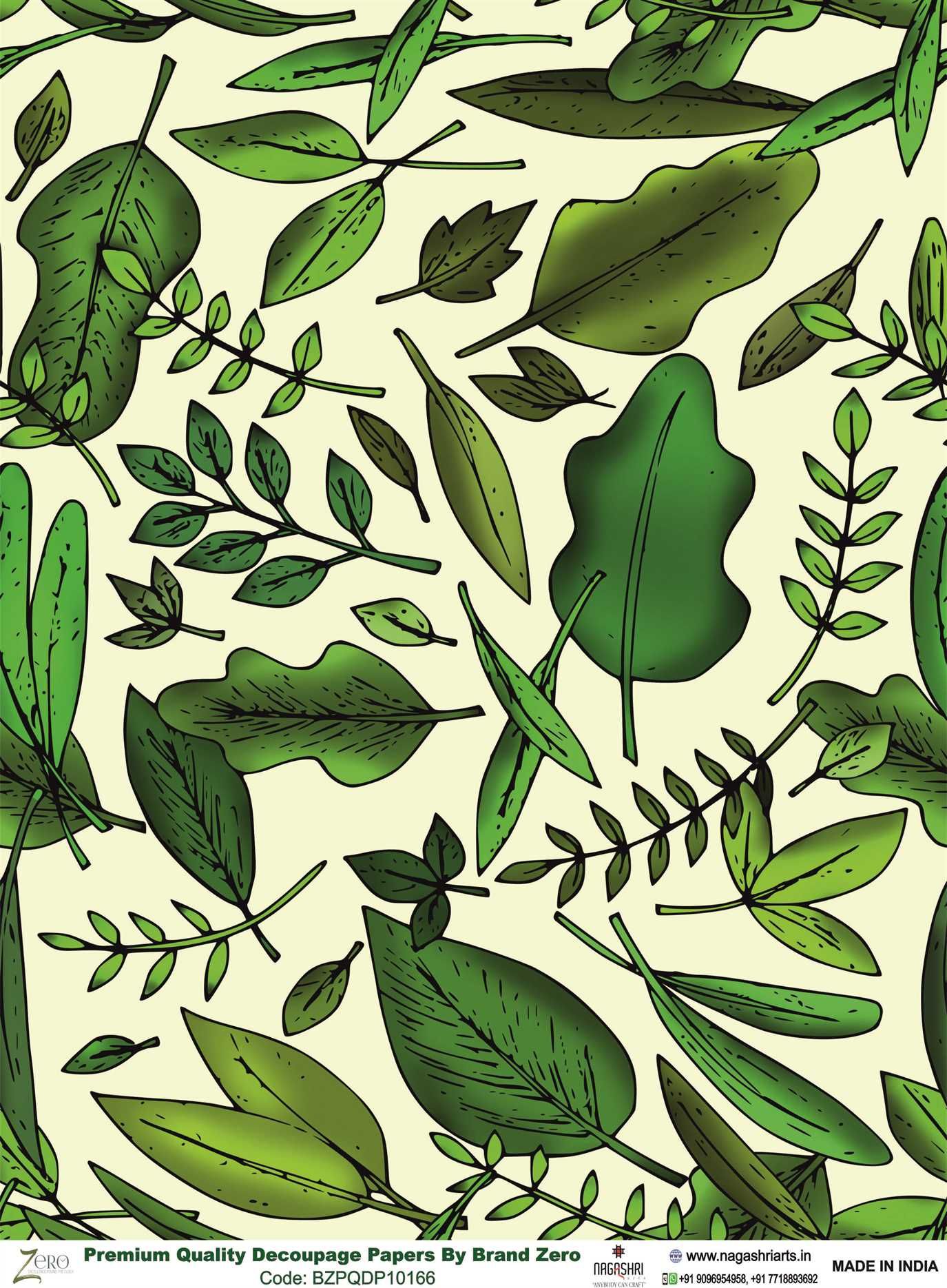 Brand Zero Premium Quality Decoupage Paper Pack of Two - Design Code: BZPQDP10166