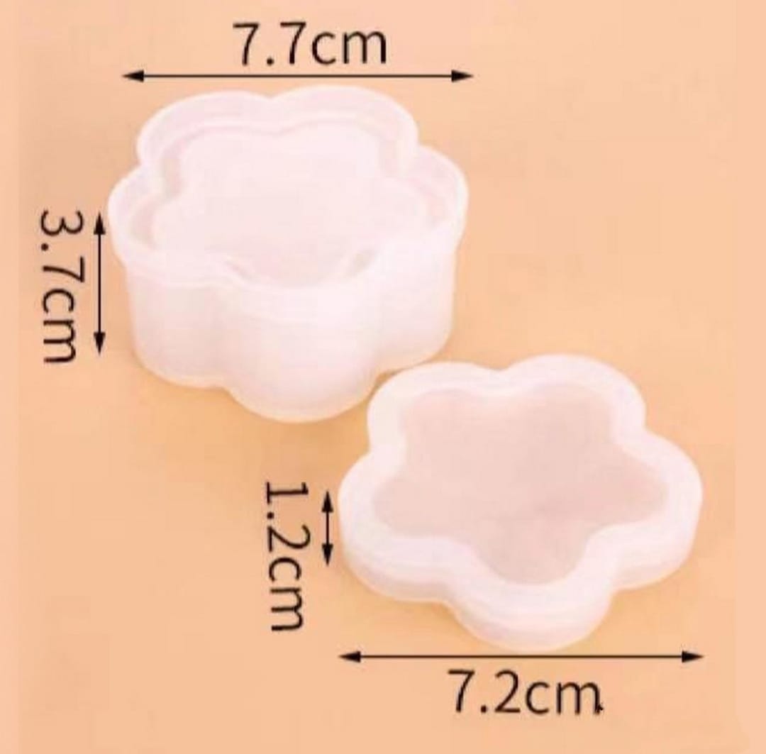 Brand Zero Resin Silicone Mould - Jewellery Box - Floral design