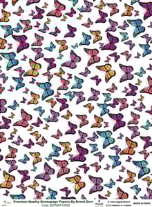 Brand Zero Premium Quality Decoupage Paper Pack of Two - Design Code: BZPQDP10052