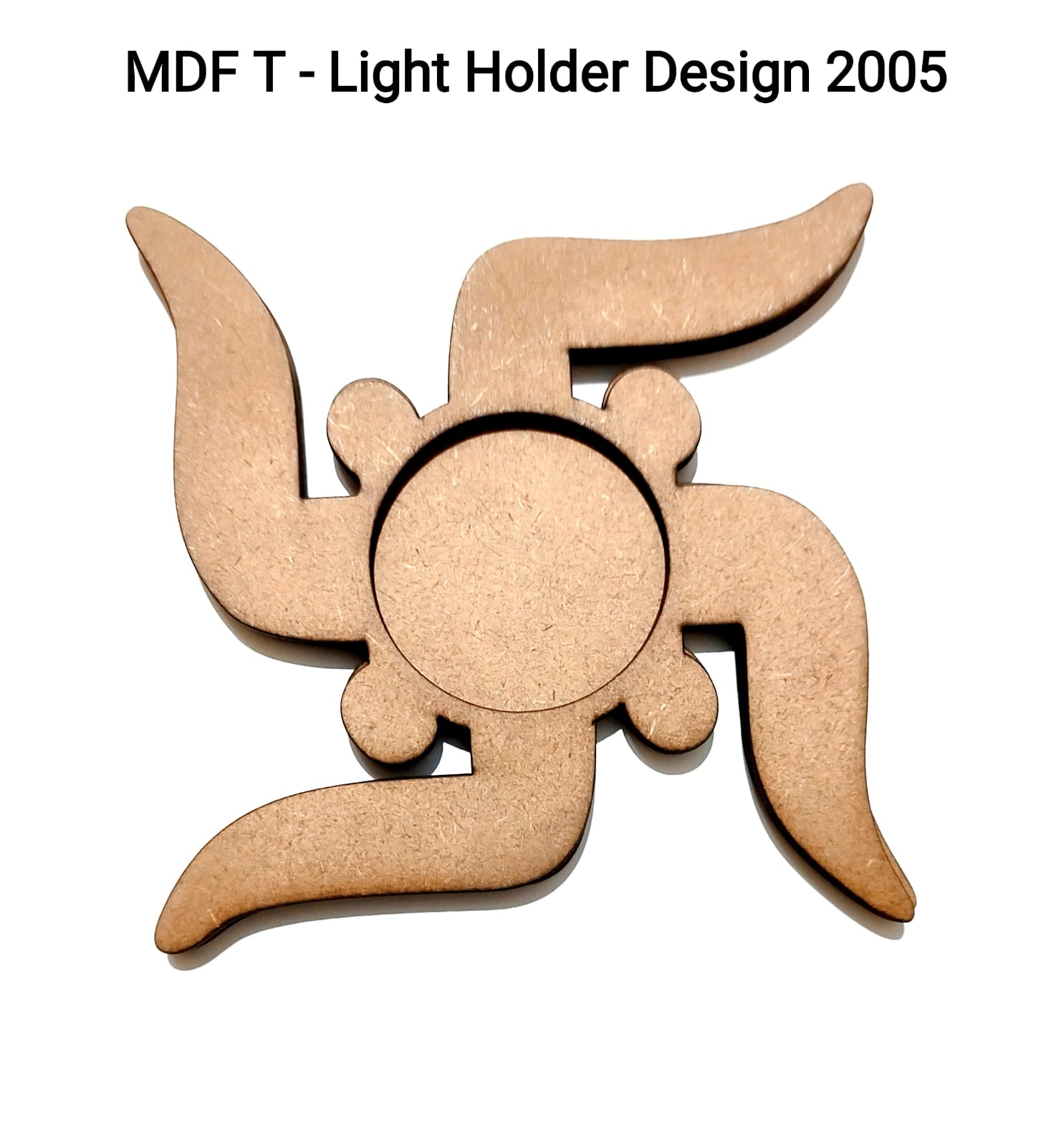 Brand Zero MDF Tea Light Holder Double Layer - Design BZMDFTEALHDDL2005