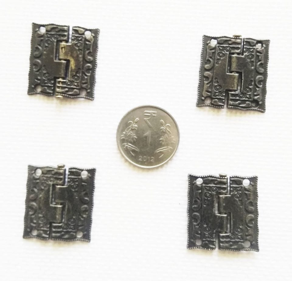 Brand Zero Antique Designer Small Size Hinges  - Pack of 4 pcs