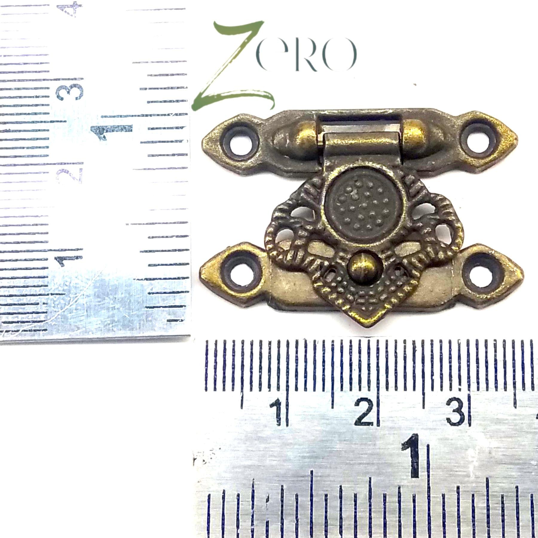 Brand Zero Vintage Metal Charms - Lock Design 3 - Pack of 1 Pcs - 36mm*25mm*6mm