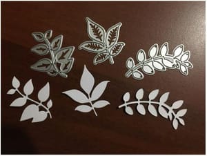 Brand Zero Die - 3 Set Leafy Bunch Metal Cutting Dies 9.0 x 6.5 CM
