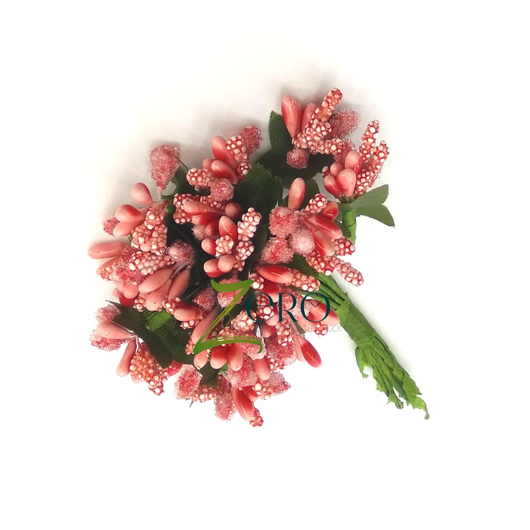 Bunch of 12 Pcs Two Tone Pollan - Red White Color