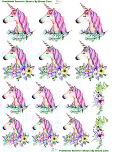 Brand Zero Pratibimb Transfer Sheets - Angels's Unicorn