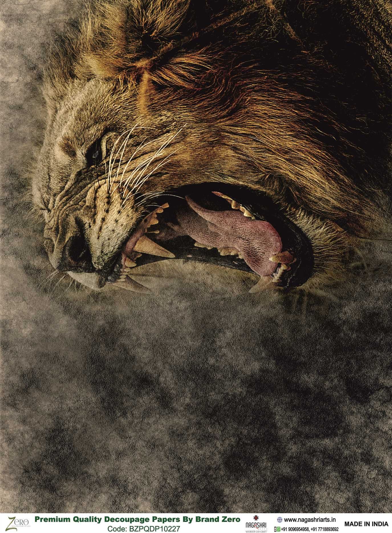 Brand Zero Premium Quality Decoupage Paper Pack of Two - Design Code: BZPQDP10227