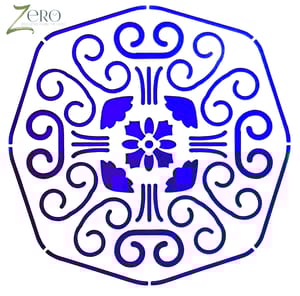 Imported Stencils- 5"*5"- Floral Graphic Mandala Design Background 34