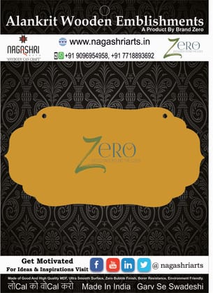 Brand Zero MDF Designer Name Plate BZDNP002 Brand Zero MDF Designer Name Plate BZDNP002