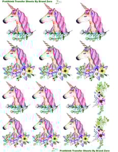Brand Zero Pratibimb Transfer Sheets - Angels's Unicorn