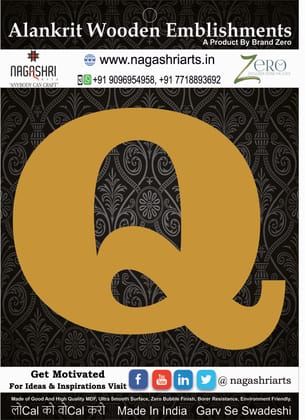 Brand Zero Alphabets, Numbers, Monograms - Upper Case Q - CLBBT Font - Select Your Preference