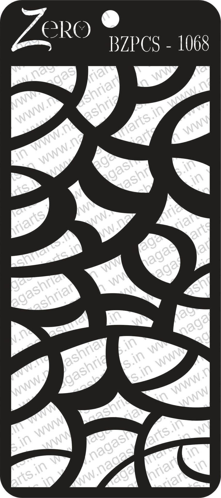 Brand Zero Pratibimb Craft Stencil - Code: BZPCS-1068 - Select Your Preferred Size