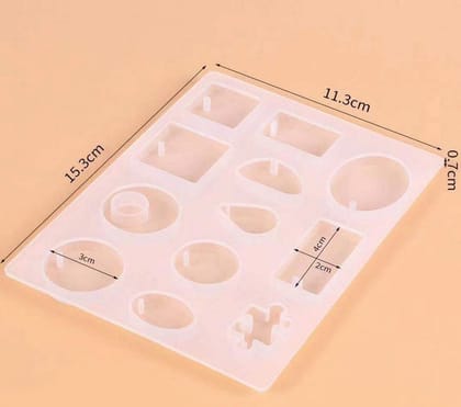 Brand Zero Silicon Mould - Pendant Jewellery Mould / , Diffuser & Ornament Design 2