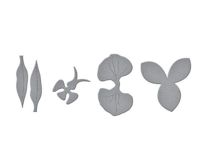 Brand Zero Die - 2pcs Flower Petal  Metal Cutting Die 5.0 * 5.0 cm